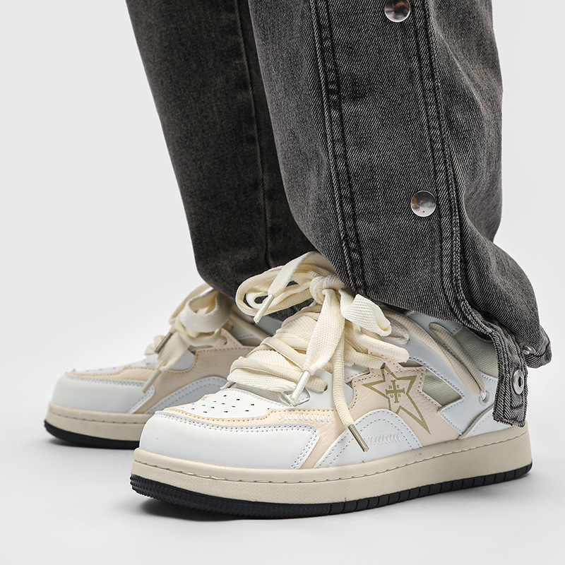 Trendige, atmungsaktive Sport-Männer-Low-Top-Boardschuhe aus dickem Seil, vielseitige, lässige Skateboard-Schuhe für Paare_voghion.com