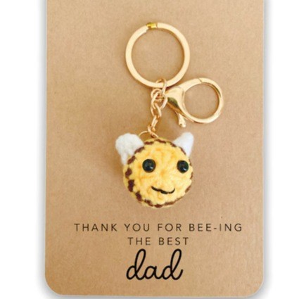 [완제품] 아버지의 날 축하 카드 꿀벌 열쇠고리