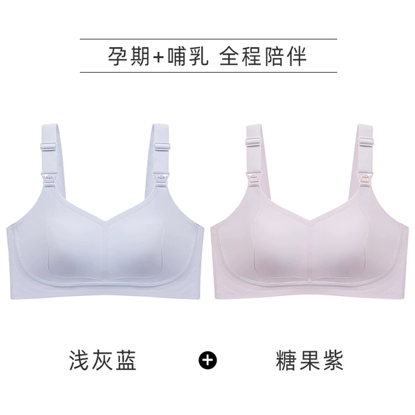 Light gray blue + candy purple