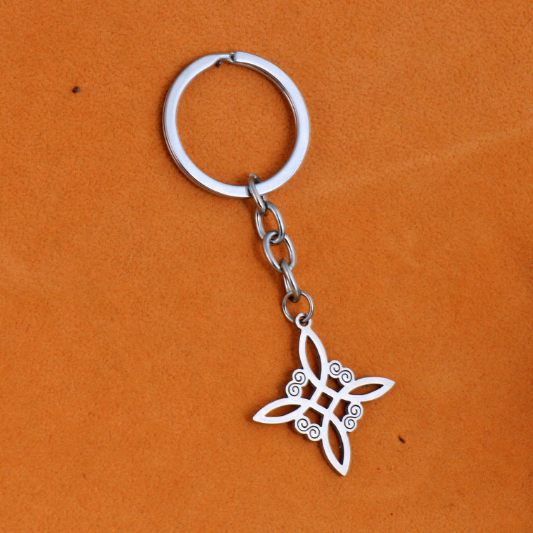 Lady Streetwear Witches Knot Titanium Steel Women's Bag Pendant Keychain display picture 2