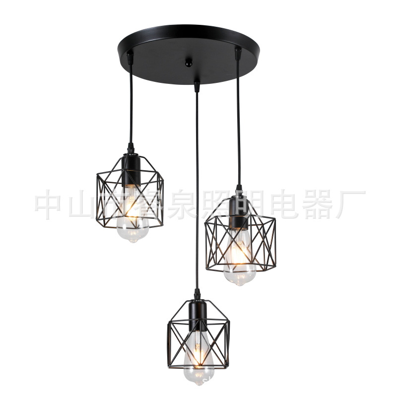 北欧餐厅吊灯现代简约工业风复古创意个性吧台卧室过道床头小吊灯