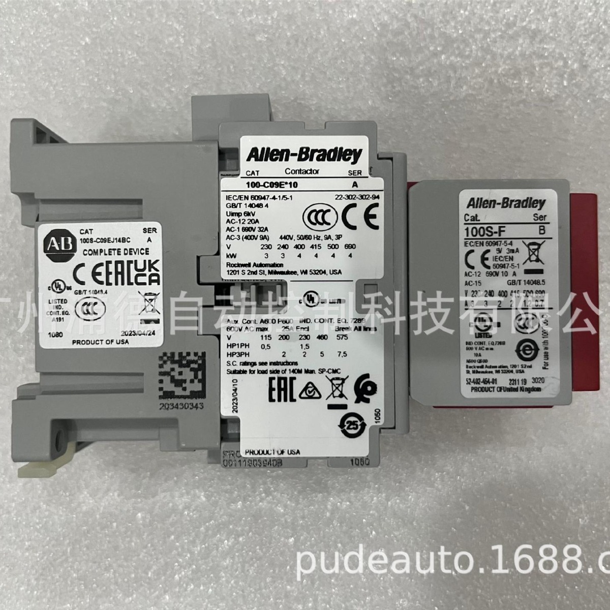 AB交流接触器100S-C09EJ14BC，100S-C16EJ14BC原装全新进口现货