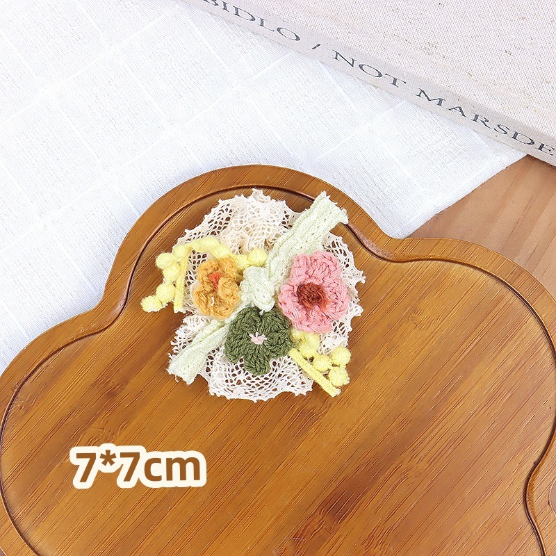 森ガール甘くてかわいいリネンレース花多用途刺繍花アクセサリーブローチ衣類アクセサリー|undefined