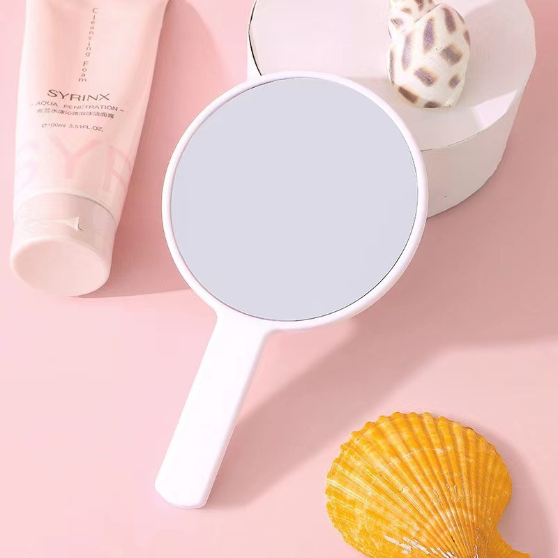 Espejo de Maquillaje de Mano Cuadrado para Regalo de Plástico y Vidrio Personalizable para Salón y Dormitorio