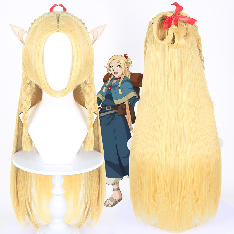 Cardamom Maze Meal Magu Hill Cos Wig Middle Parted Big Leather Braided Style Long Hair Cardamom Maze Meal Magu Hill Cos Wig Middle Parted Big Leather Braided Style Long Hair