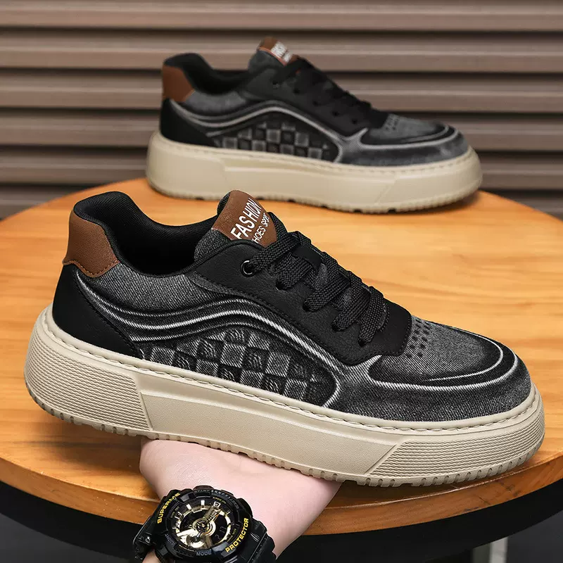 外贸新款男女款小众休闲板鞋原创男士帆布鞋水洗布运动休闲板鞋