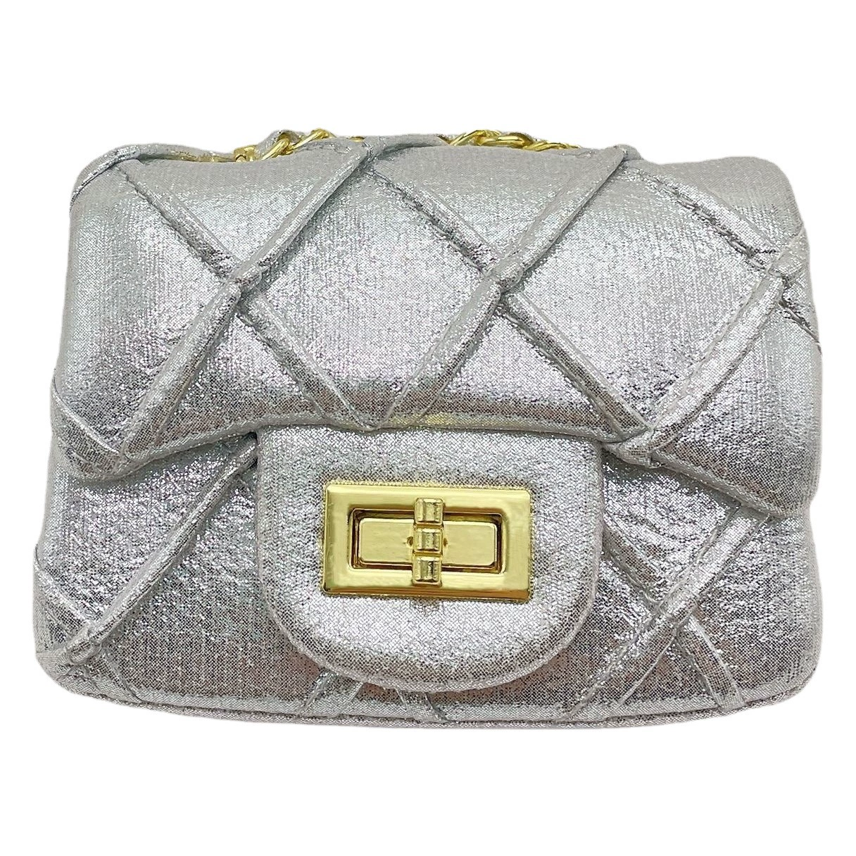 Детская сумка-кроссбоди 2025 года, универсальная мини-сумка, милая стеганая сумка-цепочка в стиле принцессы, кошелек для монет через плечо