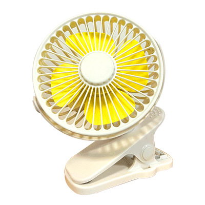 Regalos de comercio exterior transfronterizos personalizados de 4 pulgadas ventilador de clip USB tipo mini recargable portátil sin escobillas ventilador de clip