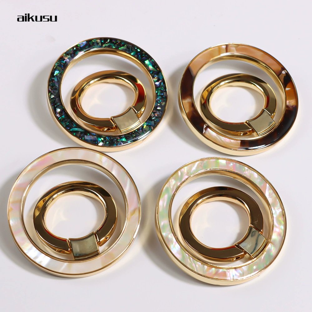 New Fritillaria Magnetic Smedie Desktop Folding Magnetic Suffering Mobile Metal Ring Branch Factory Direct Sales