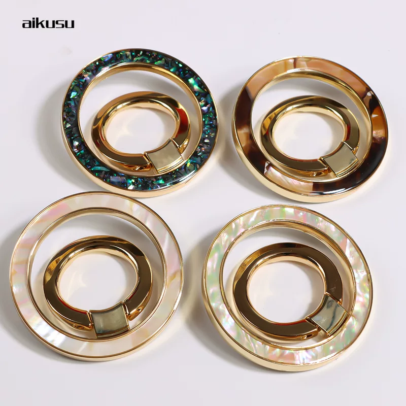 New Fritillaria Magnetic Smedie Desktop Folding Magnetic Suffering Mobile Metal Ring Branch Factory Direct Sales