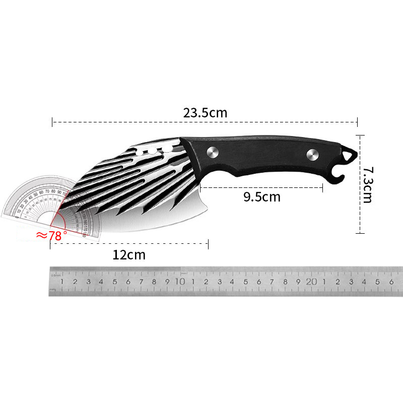 Cuchillo multifuncional cuchillo afilado cuchillo de cocina cuchillo doméstico cuchillo de pesca para mujeres cuchillo de frutas forjadas
