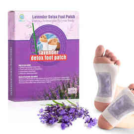 英文足贴foot patch跨境薰衣草竹醋足贴工厂足部亚马逊艾草足贴