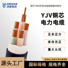 天津小猫国标保检测YJV3芯电缆纯铜5芯充电桩6/10/16平方厂家直销