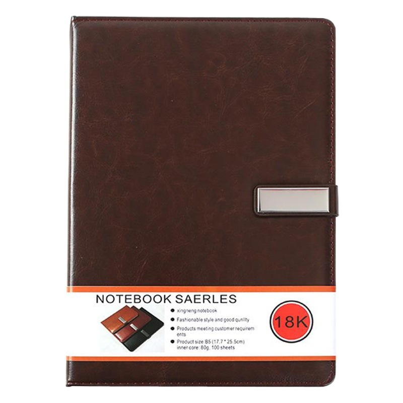 Business Notebook Office Notebook PU Soft Belt Hebilla magnética Cuaderno pequeño Libro de registro de conferencias al por mayor