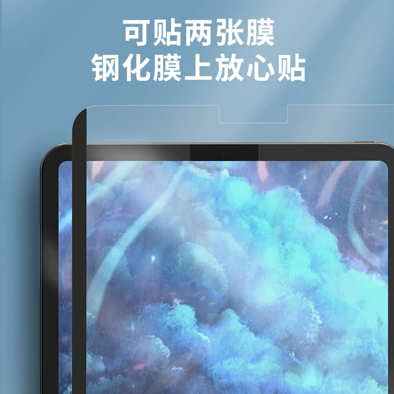 Таблет магнитное всасывающееся бумажное стекло подходит для iPad Air 13/Pro 13 дюймов/12.9 демонтаж бумажной пленки 2024 новый