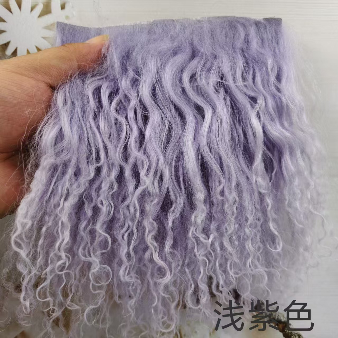 Alta calidad tan lana pelo fila bjd belleza nudo cerdo monstruo soldado monstruo ob11 Gao Ke Er multicolor 6 puntos bebé peluca