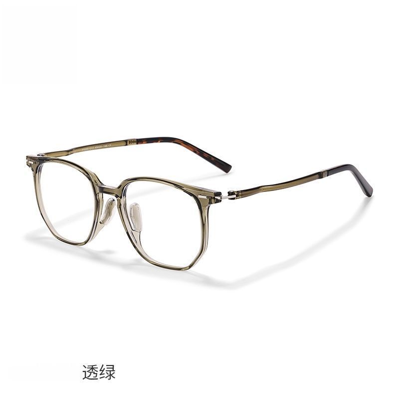 10克超轻TR90眼镜男女韩版细边近视镜框配度数素颜茶色防蓝光平光|undefined