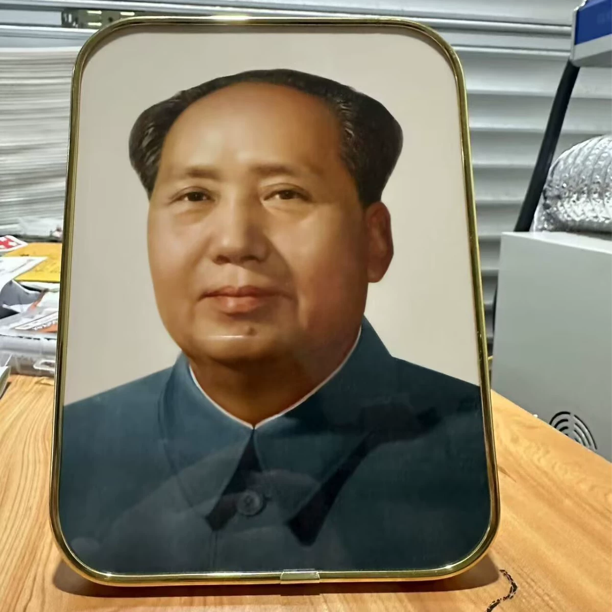 Портрет Мао в офисе, кабинетах, гостиной декор, украшение входа в гостиную, стандартный портрет Мао Цзэдуна за столом