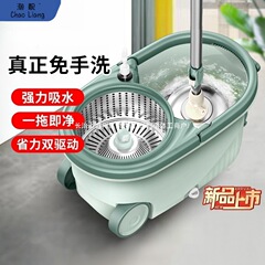 旋转拖把家用一拖净免手洗单桶度吸水布懒人地拖自动甩干脱水包邮