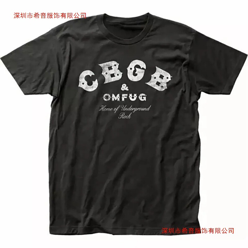 Men's Retro 90S Cbgb Band Graphic T-Shirt, High-Quality Cotton, Classic, Suitable for Vintage Music T-Shirts