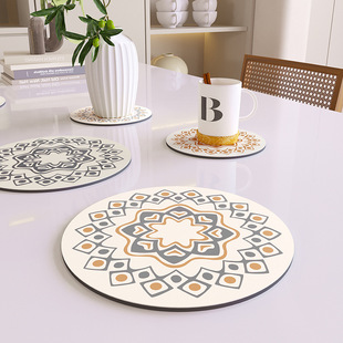 Diatom Mud Heat Insulation Mat Household Placemat Bowl Mat Anti-scalding Pot Mat Bowl Mat Dinner Plate High Temperature Resistant Dining Table Mat Coaster