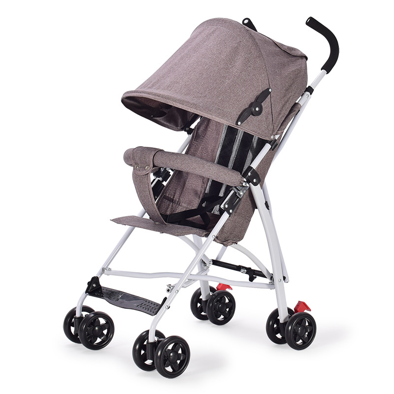 Cochecito de bebé, ligero y plegable, cochecito tipo paraguas sencillo, esencial para viajes de verano para bebés y niños pequeños, cochecito BB para salidas.