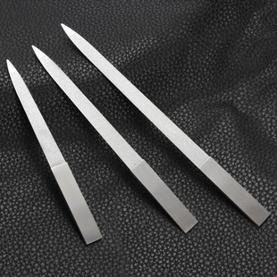 Baifei stainless steel striped double-sided emery polishing nail file nail polishing strip manicure beauty tool