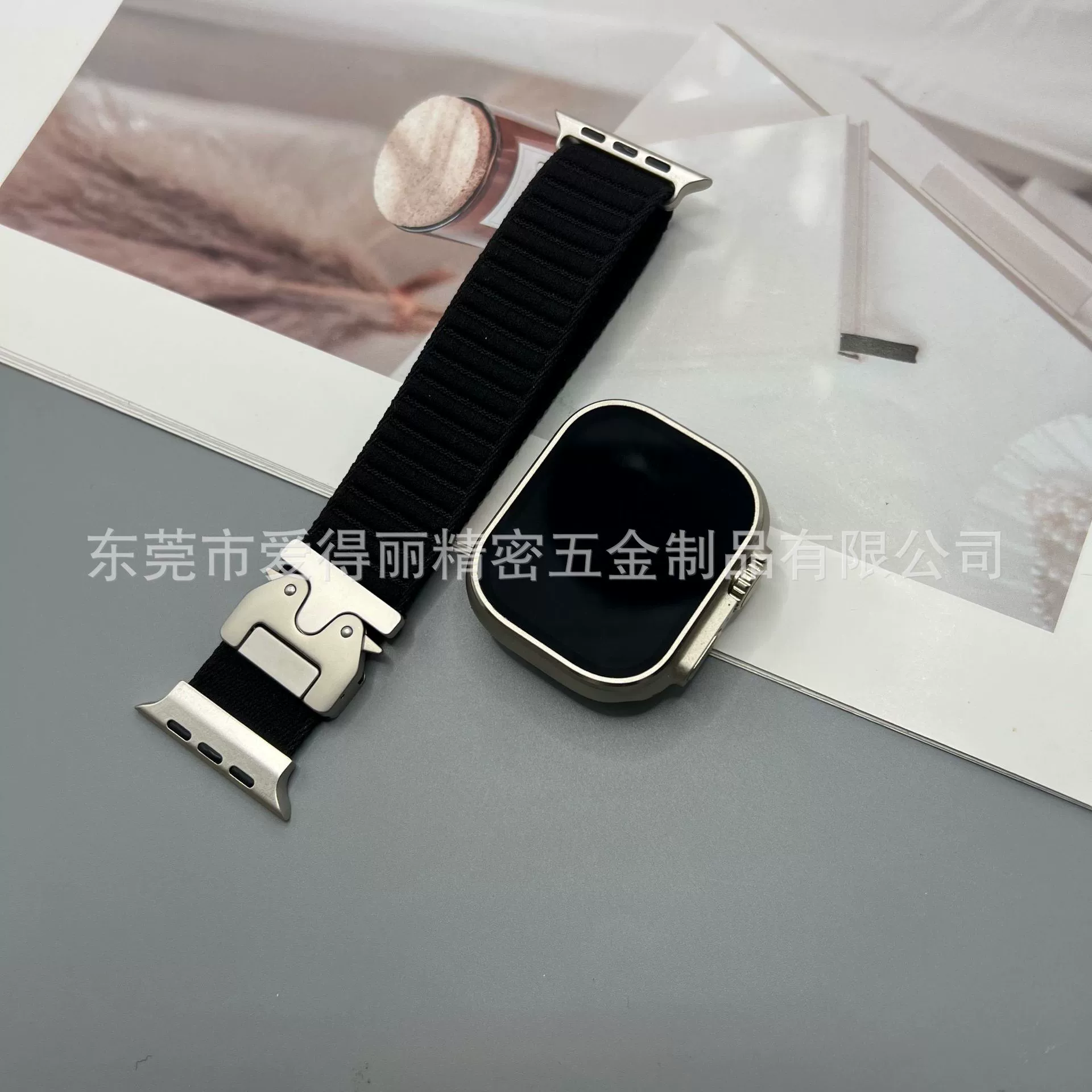 Применимо к ремешку для часов iwatch с нейлоновой плетеной полосатой парашютной пряжкой Apple Watch78910 Ремешок для часов Apple watch