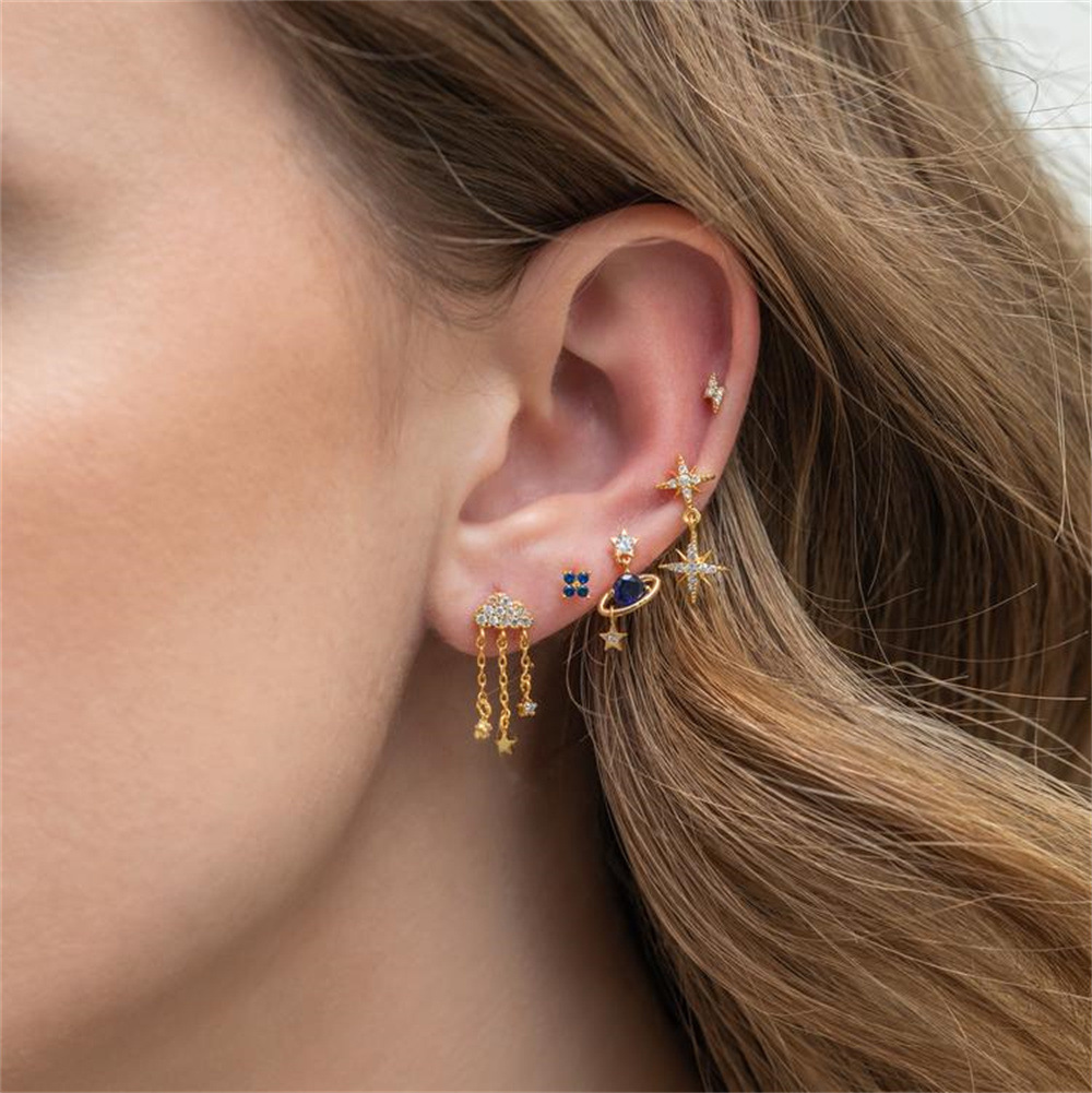 Sapphire Twilight Earring Set.