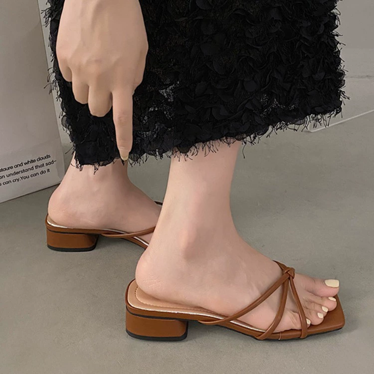 Slide, summer slippers, footwear, silver suitable with a skirt, sandals, french style, wholesale