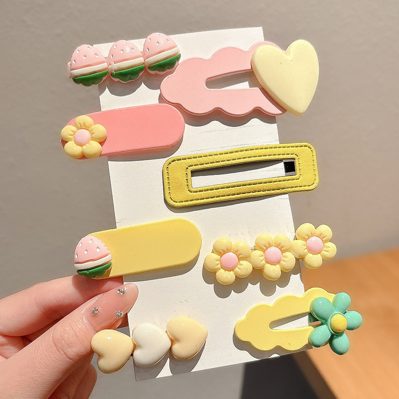 Caricatura curry clip para el cabello lateral de las mujeres clip para el cabello niños lindos clip para el cabello al por mayor