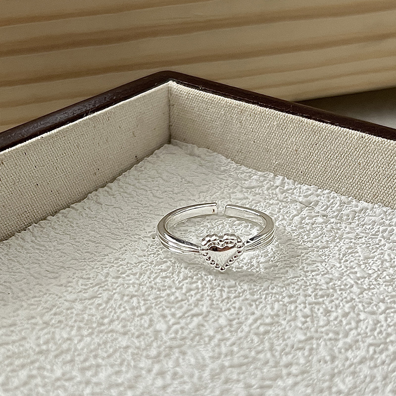 Simple Style Alloy Heart Shape Plating Women's Open Rings display picture 11