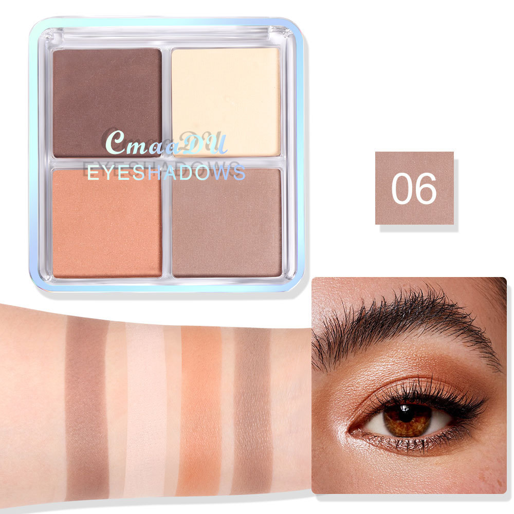Check it out! Link Disclaimer - Exclusive for foreign trade :CmaaDU 4-color Eyeshadow matte Pearlescent Eyeshadow palette undefined
