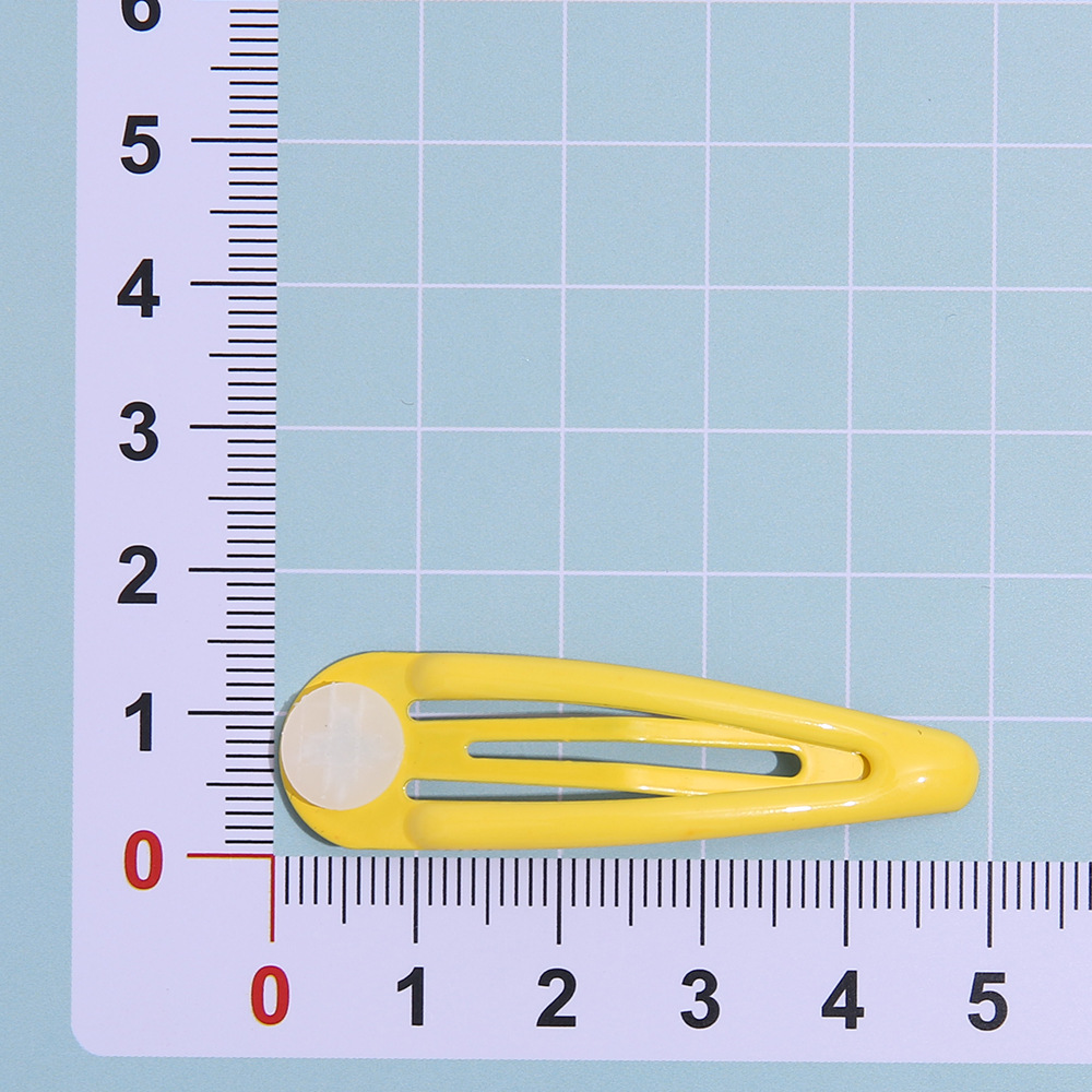 Macaron color de los niños BB clip 5cm gota de agua horquilla DIY coreano caramelo cinta bandeja de junta horquilla accesorios para el cabello