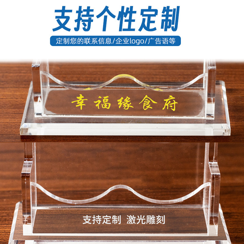 アクリル名刺入れ現物筆筒付き名刺入れプラスチック収納ケース多層デスクトップ透明名刺入れ卸売り|undefined
