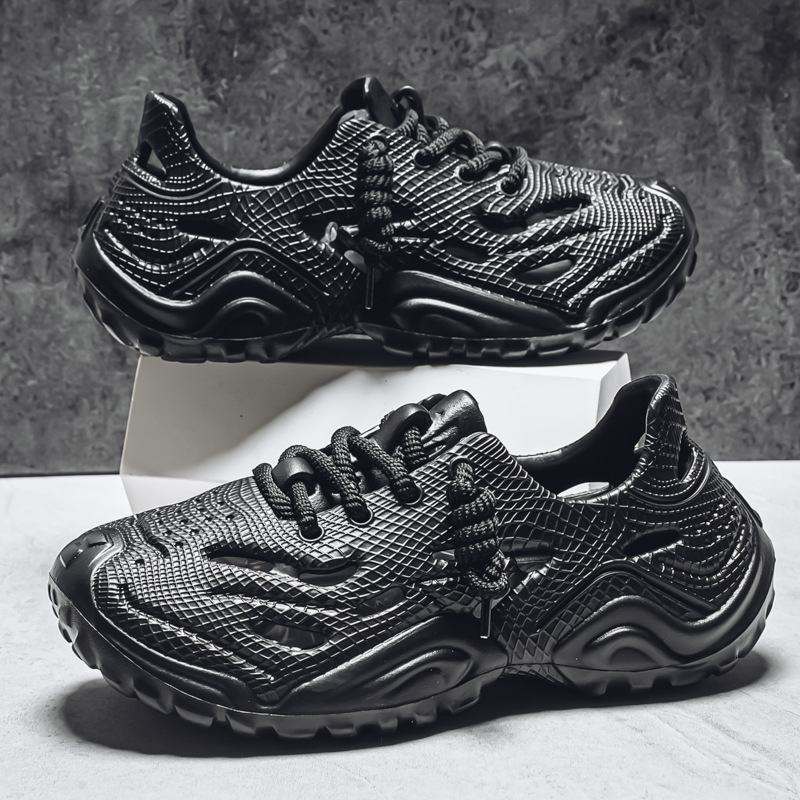 Zapatos de coco diseñados lujosos de verano 2025 zapatos de hombre zapatos de agujero de playa al aire libre zapatos de video sandálias para hombres