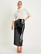 P 65389 Sequin Mermaid Skirt ��Ƭ����ȹ �W���羳���R�d