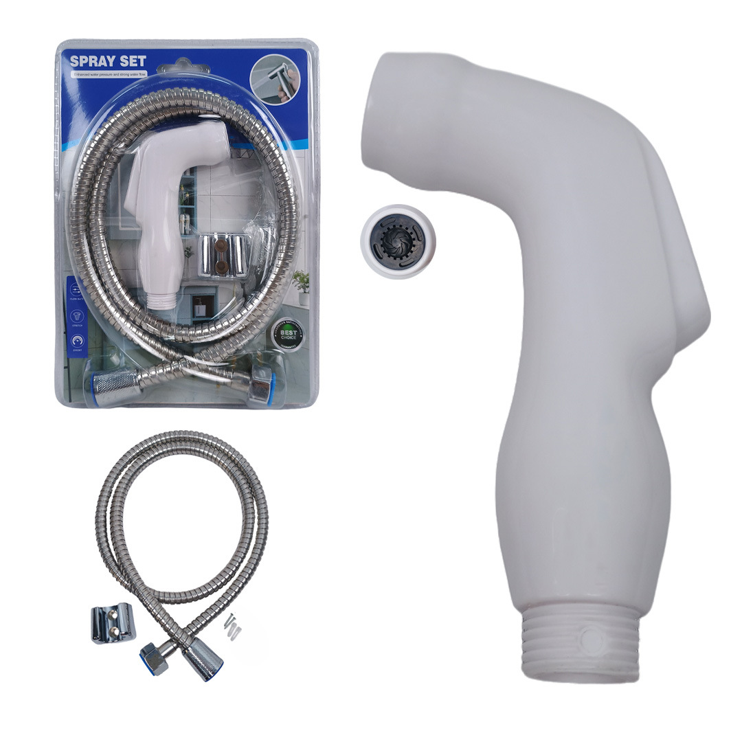 Washbasin, spray gun, nozzle, toilet spray gun set, shower head, pressurized flush, toilet faucet set with aluminum Item Picture