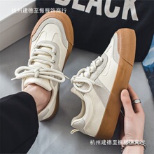 2024新款运动德训鞋子男潮鞋子防臭帆布鞋男生韩版百搭低帮板批发