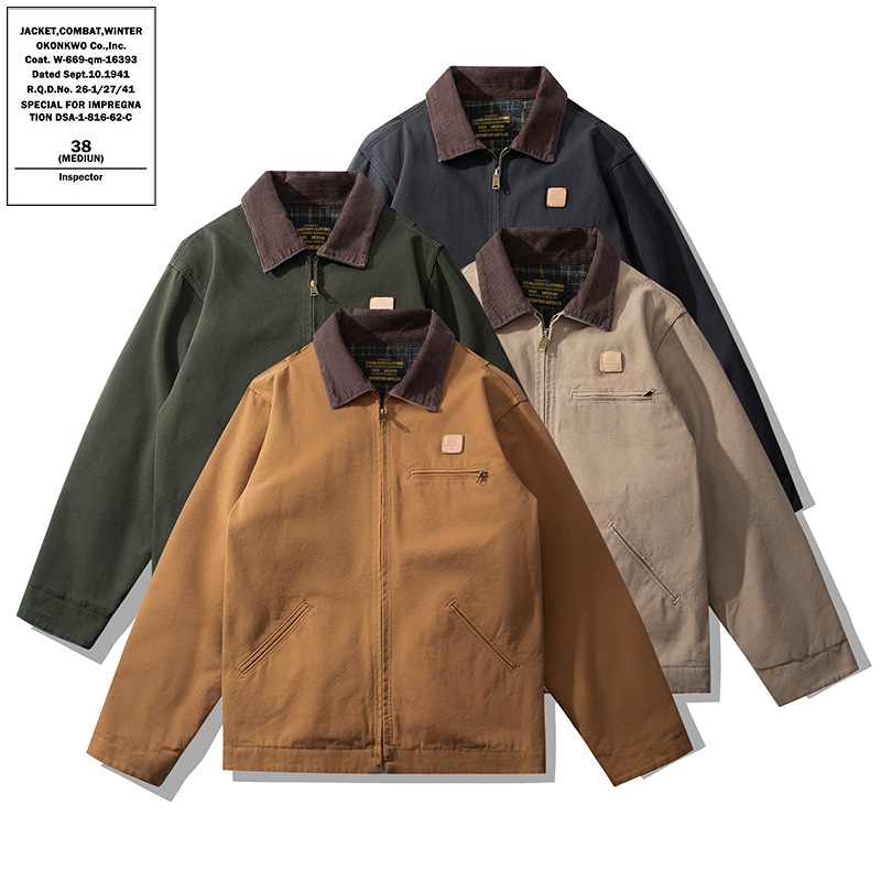 OKONKWO plano para cleanfit Detroit chaqueta Santa Fe j97 lona interestelar engrosada chaqueta