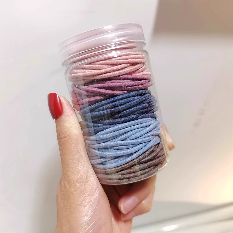 适合发量少的头绳成人不伤发细款皮筋女扎头发橡皮筋发绳发圈皮套|undefined