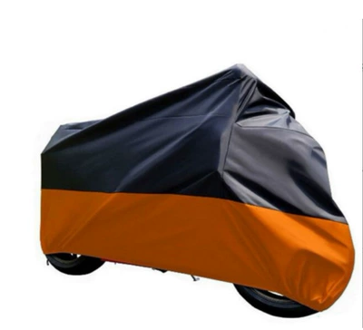 Car clothing, electric car cover motorcycle - s-19-meters-190t-upper-black-and-lower-orange