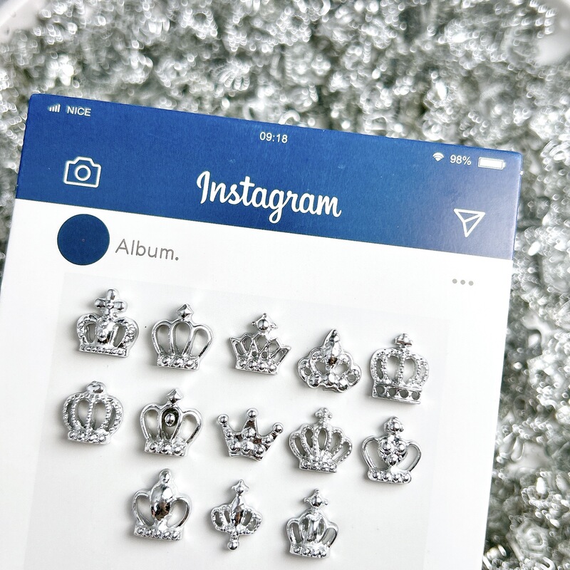 Cross-Border Wholesale New Resin Princess Crown Nail Art Jewelry Japanese Nail Sticker Jewelry Wholesale Simple Accessories Cross-Border Wholesale New Resin Princess Crown Nail Art Jewelry Japanese Nail Sticker Jewelry Wholesale Simple Accessories
