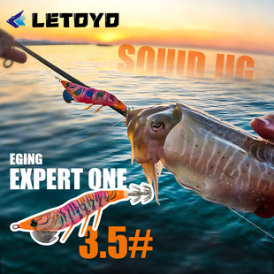 LETOYO �羳�¿�ҹ��3.5̖EGIľ�r���~�h·�����D��β��Squid Jig