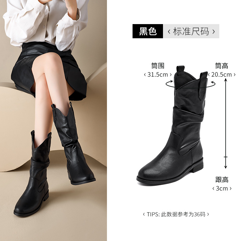 Augusto Lion Black Martin botas para mujeres 2026 nuevo invierno Maillard West botas vaqueras botas cortas botas caballero