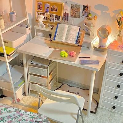 bedroom desk Simplicity modern girl student student household rectangle simple and easy The computer table Makeup Table white On behalf of