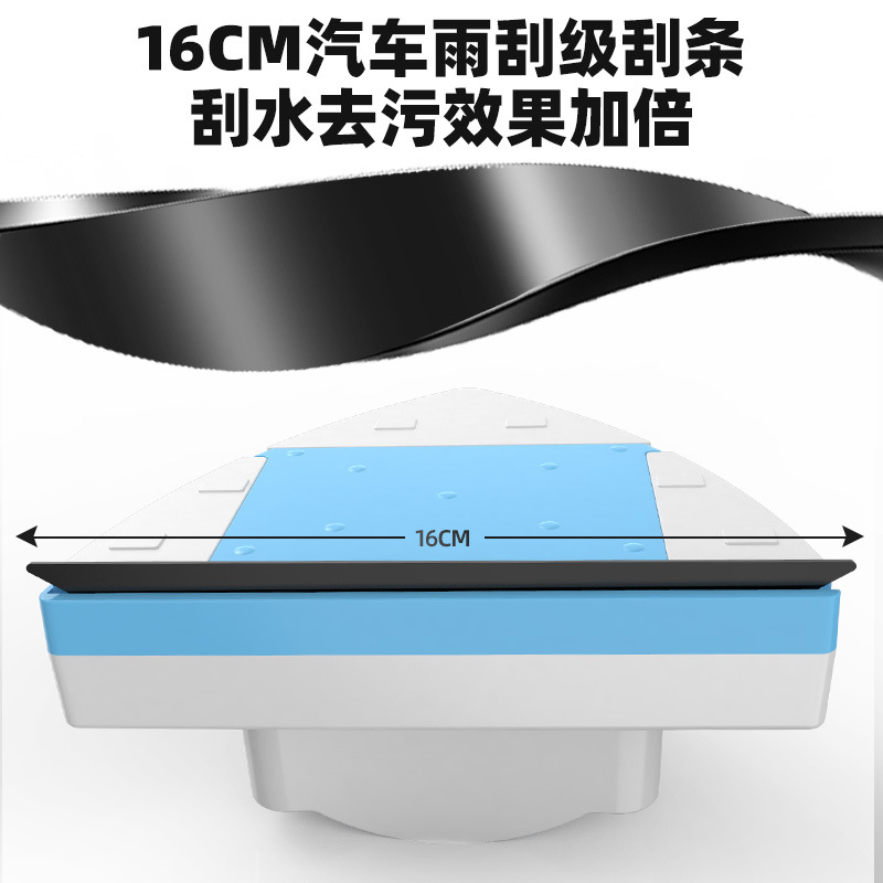 Herramienta de limpieza de vidrios de doble cara para ventanas exteriores de edificios altos, cepillo magnético ajustable para una eliminación eficiente de manchas.