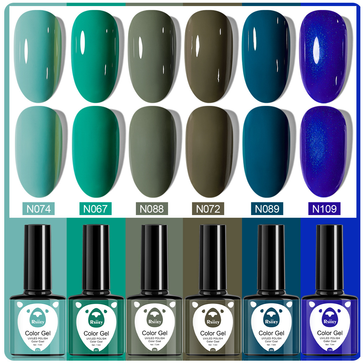 6 colores esmalte de uñas pegamento fototerapia embotellada color popular pintado brillante ojo de gato pegamento UV fototerapia pegamento esmalte de uñas traje de pegamento