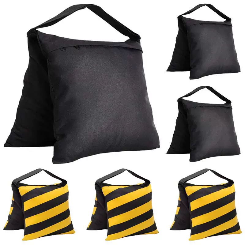 摄影灯架黑色平衡沙袋顶灯横臂承重牛津布包户外固定防风配重沙袋