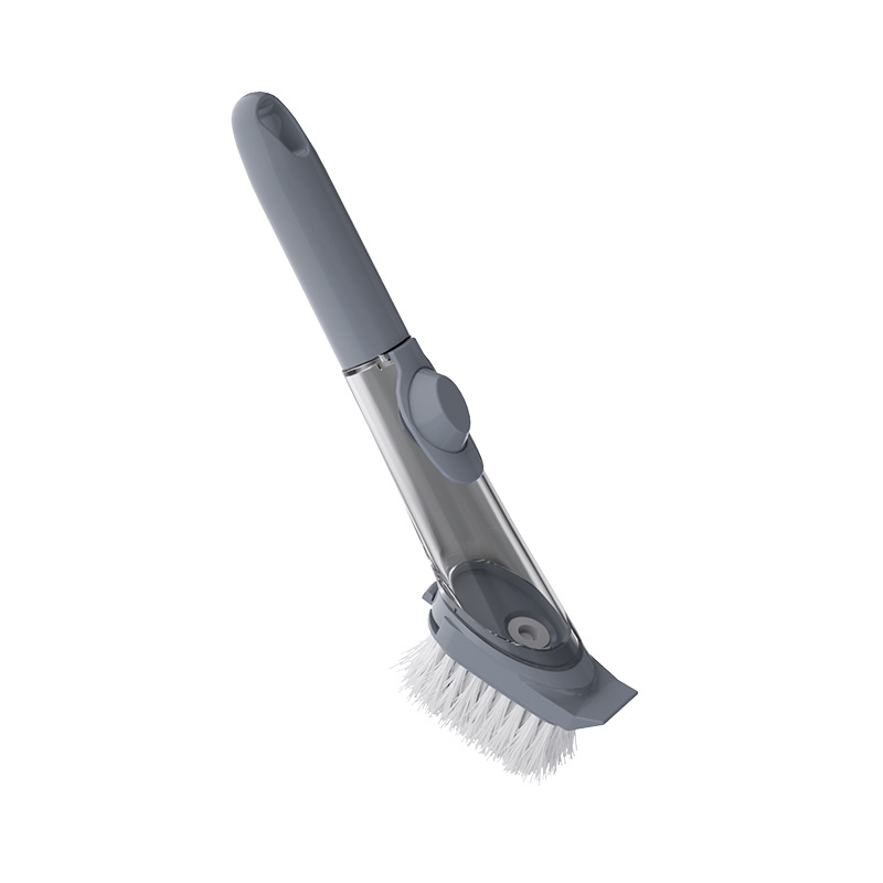 Cepillo para Ollas con Dispensador de Plástico con Mango Largo para Cocina